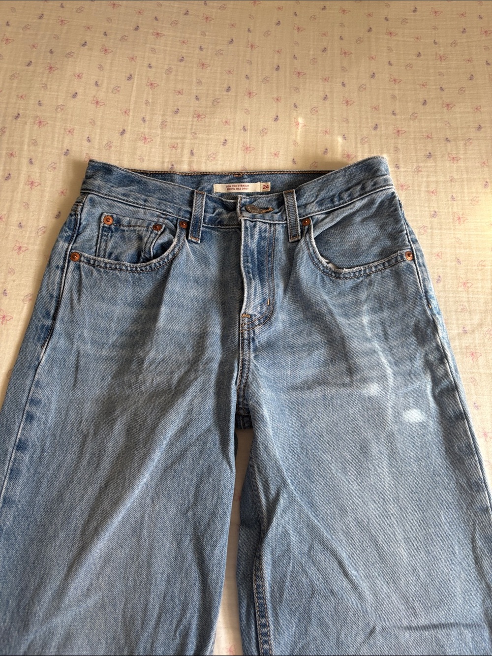 Levi's Women's Straight Leg Denim Jeans in Light Blue
